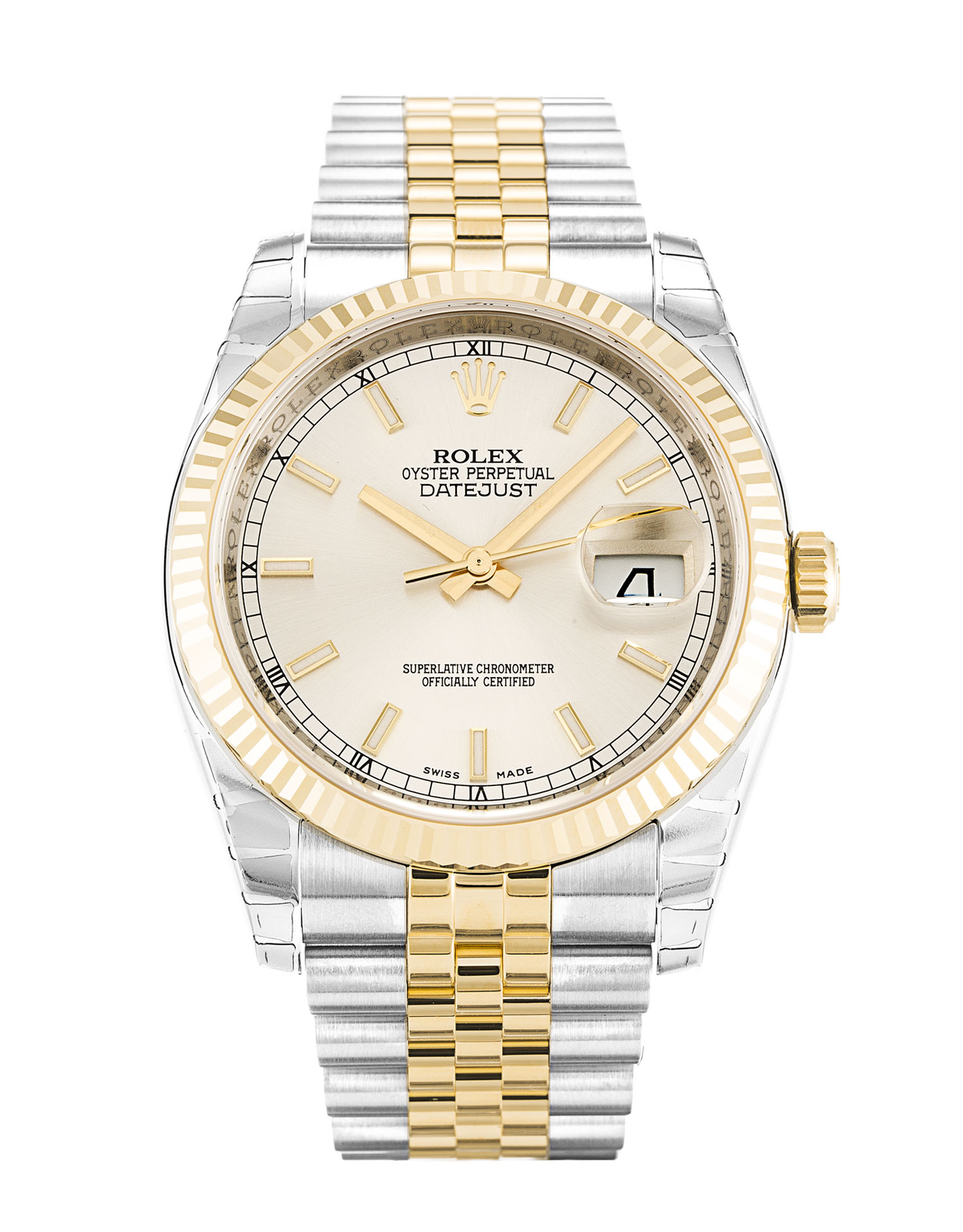 Rolex Datejust Silver Dial Automatic Mens Watch