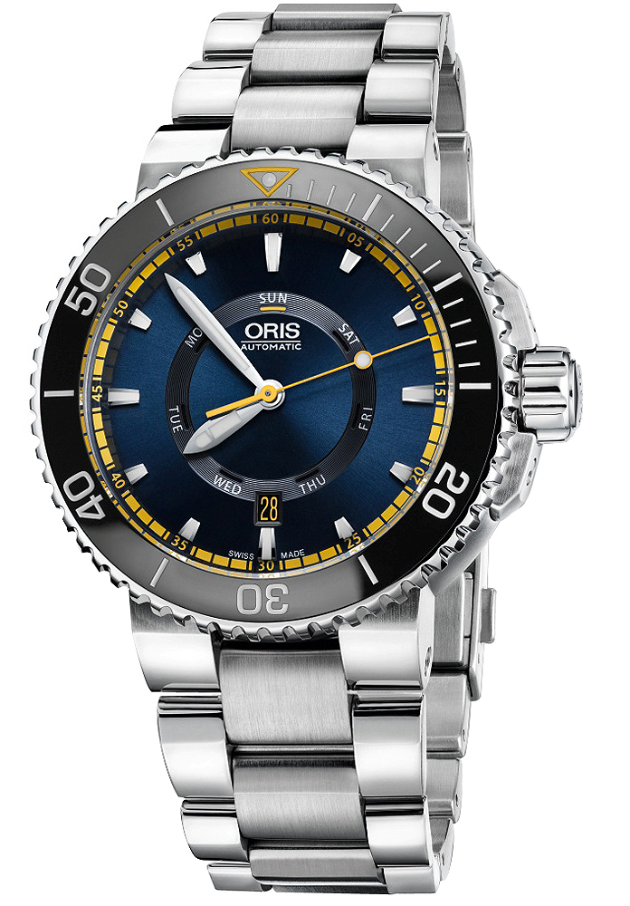 Oris Aquis Watches Blue Dial Automatic Mens Watch
