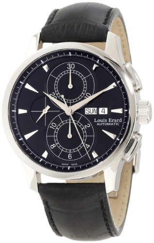 Louis Erard Watches Black Dial Automatic Self wind Mens Watch