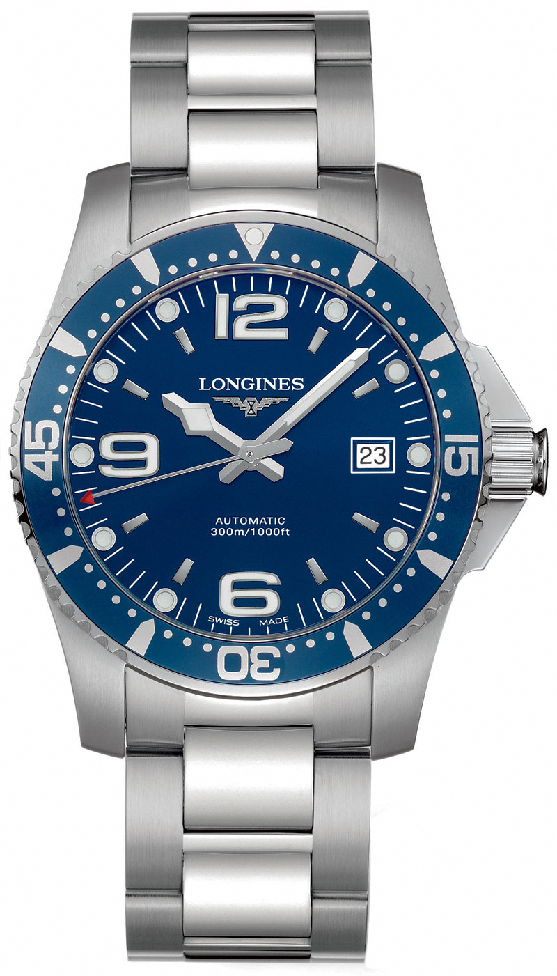 Longines Hydroconquest Watches Blue Dial Quartz Mens Watch