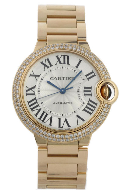 Cartier Ballon Bleu Watches Silver Opaline with Roman Numerals Dial Calibre 049 Automatic Mens Watch